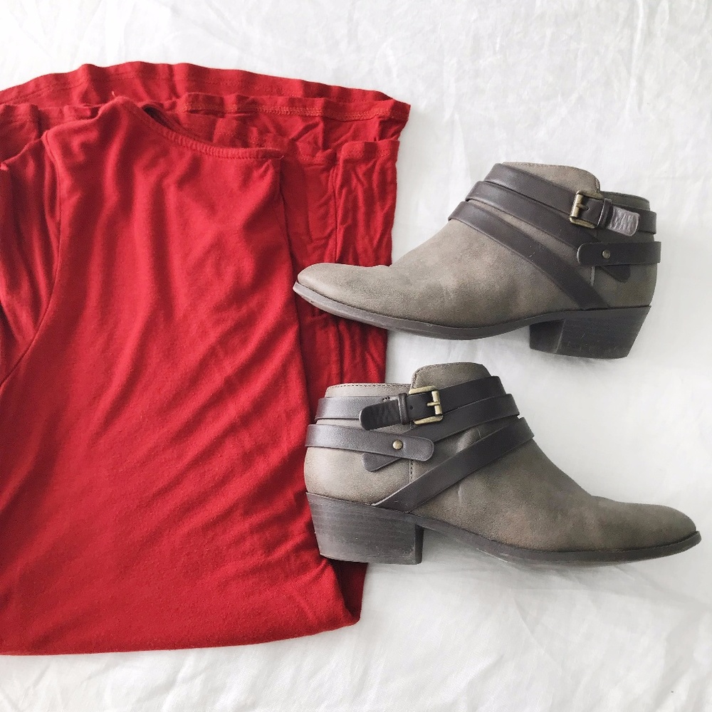 Grey booties